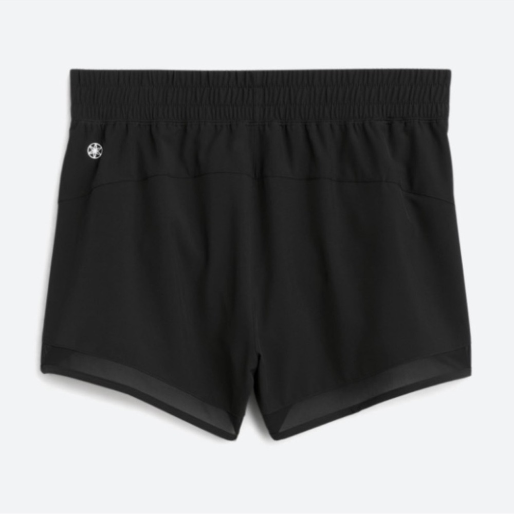 EUC GAIAM Luna Mesh Woven Performance Shorts XL Black moisture wicking quick dry - Picture 2 of 11